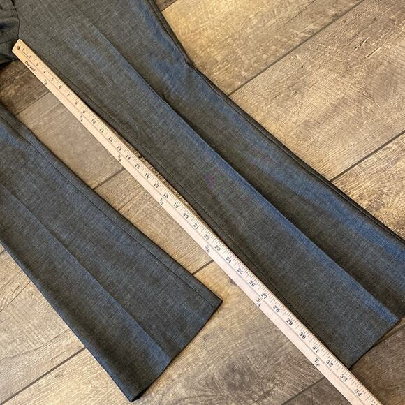 Express Columnist Barely Boot Color Block Trouser Pant Black Gray Size 4 - Picture 10 of 11